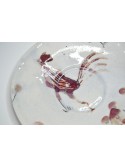 Farfurie de cafea din porțelan cu cocoș și maci